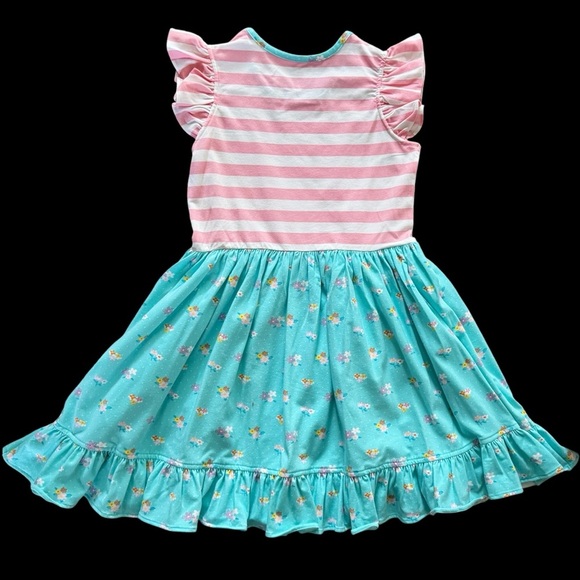 Merce & Me sz 7 8 cotton twirl summer dress NWOT floral comfortable girls 522 - Picture 5 of 6